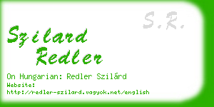 szilard redler business card